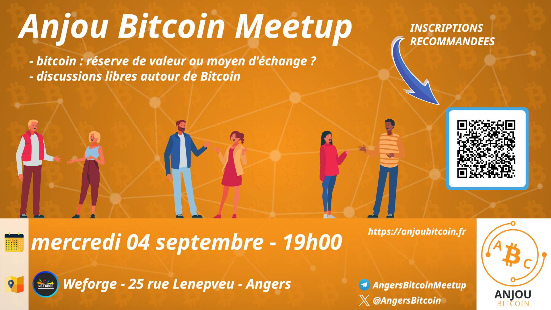 Angers Bitcoin Meetup - Mercredi 04 Septembre 2024