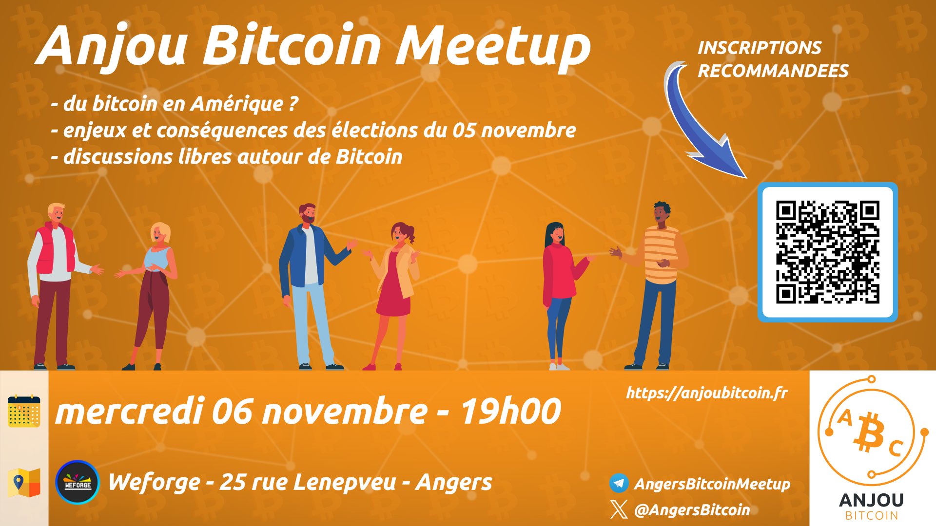 Angers Bitcoin Meetup - Mercredi 06 Novembre 2024