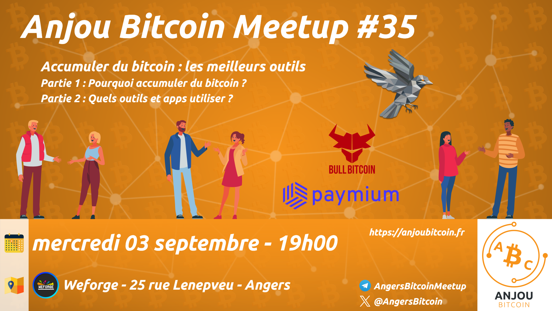 Angers Bitcoin Meetup - Mercredi 3 septembre 2025